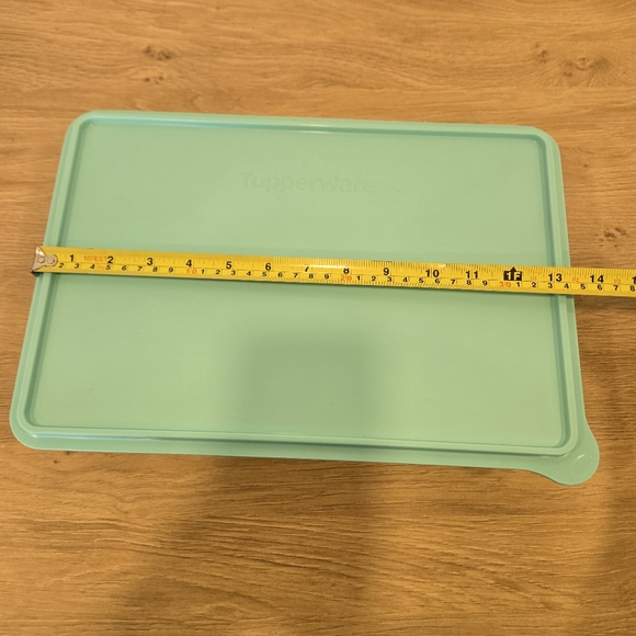 Tupperware Rectangle Snack Container Blue Green - Picture 6 of 7